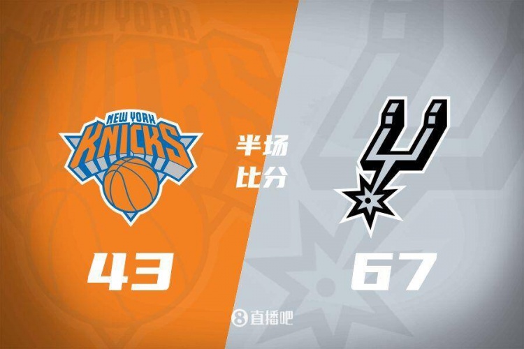 花了？馬刺半場4人得分上雙67-43領先尼克斯24分 唐斯19分