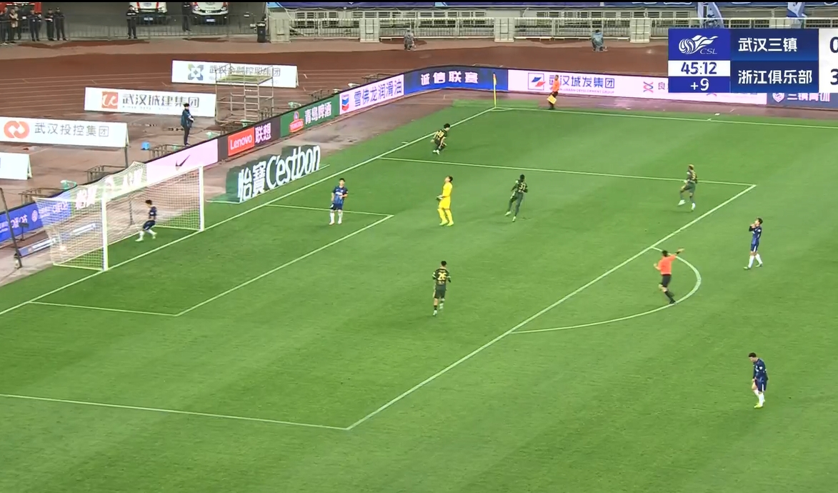 18歲王鈺棟中超處子球！三鎮(zhèn)后防白給，浙江半場4-0領(lǐng)先