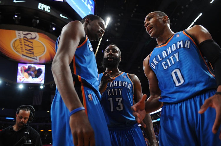 雷霆三少得分全部進(jìn)入歷史前20！他們是NBA歷史最大的如果嗎？